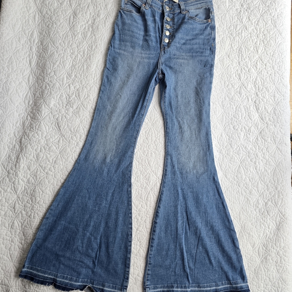 We The Free Blue Flare Jeans